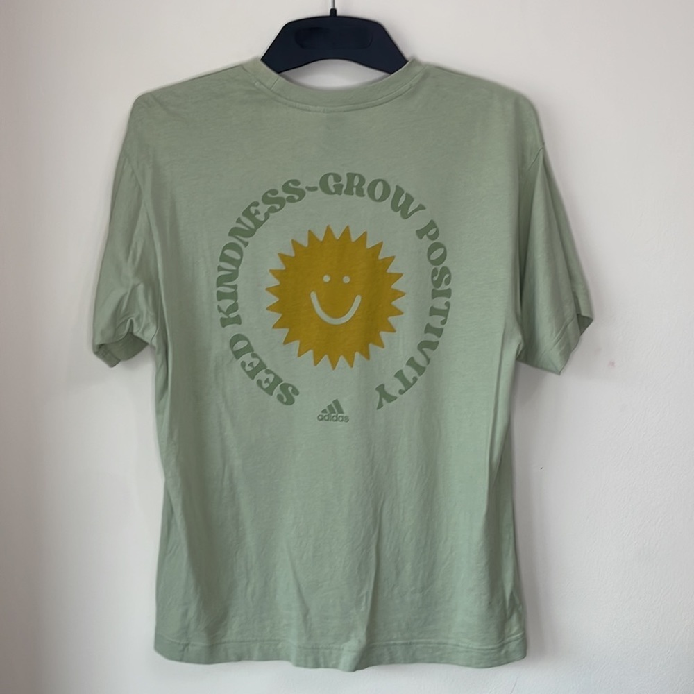Adidas positivity tee green grow kindness